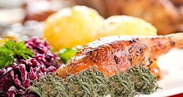 Gänsebraten mit Cannabutter