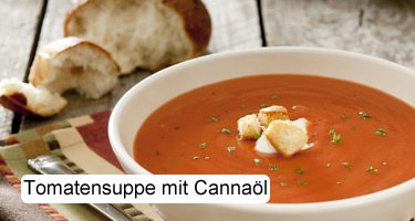 Tomatensuppe mit Canna-Öl