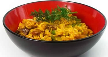 Curry Reis Pilaw mit Cannabis