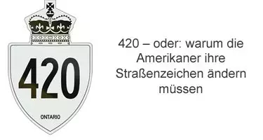 420 Cannabis Straßenschilder